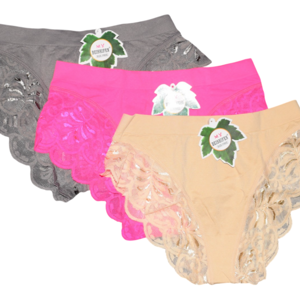 3 paari pükse: hall, erkroosa, beež