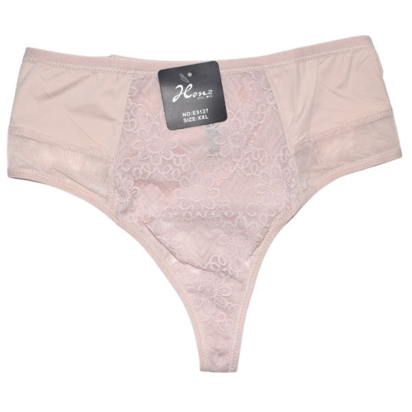 Kõrge pihaga stringid lilltikand beež