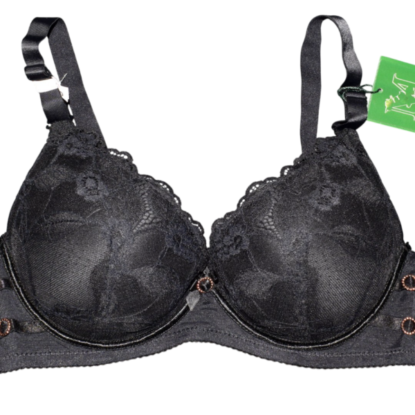 D-korv rinnahoidja must rõngas kaunistustega